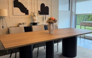 Esstisch mit maßgeschneiderter Holz Tischplatte von Mainzuschnitt