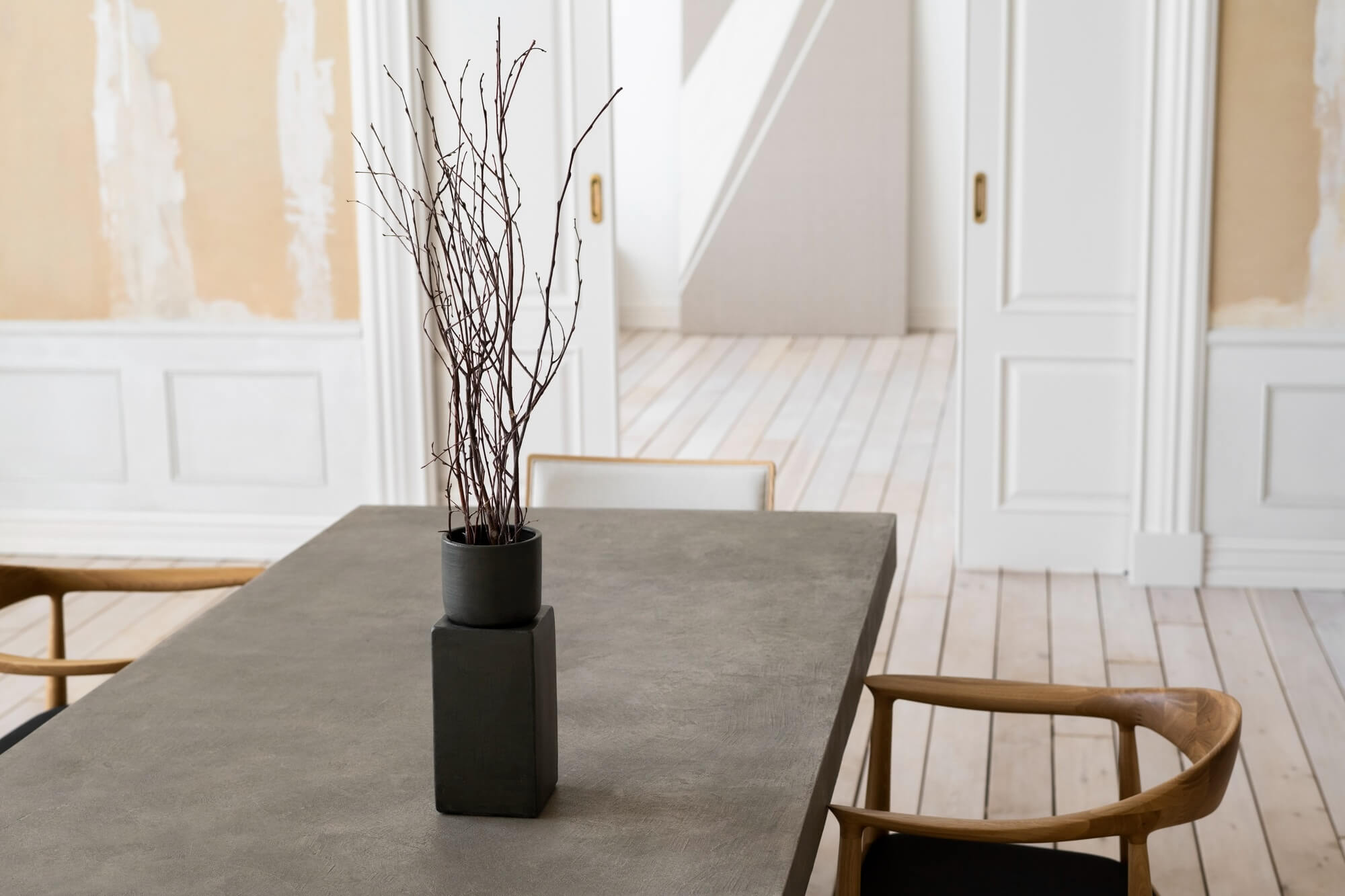 Schreibtisch mit Tischplatte in hellblauem Dekor